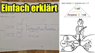 Unterschied - Volt, Watt, Ampere und Kabeldurchschnitt, einfach Erklärt!