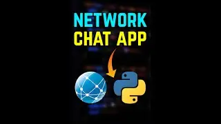 TCP Chat App with Python. Make a Chatting app with Python. Python Socket Programming. #shorts