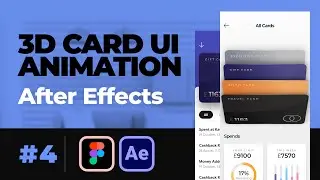 3D Flip Credit Card UI Animation - After Effects Tutorial