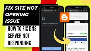 How To Fix DNS Server Not responding | How To Fix My Blogger Website is not opening | Https server