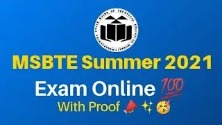 MSBTE Summer 2021 Exam Online 100% | Official Circular Release