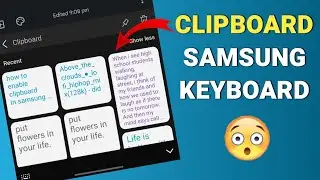 How to Enable clipboard in samsung keyboard || Samsung clipboard || All copied text