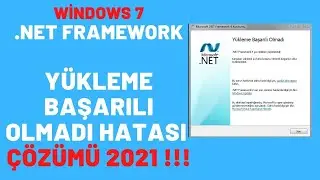 Windows Net Framework Yükleme Başarılı Olmadı Hatası Çözümü/Net Framework Yükleme Hatası Çözümü 2021