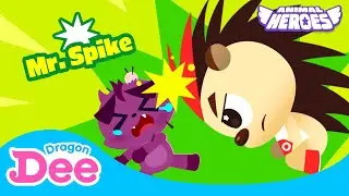 Mr. Spike Hedgehog | Help! Animal Heroes! 🚨 | Dragon Dee Songs for Children