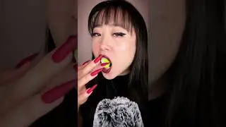 ASMR Eating Monster Marshmallows #asmr #asmrshorts #asmreating