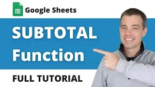 SUBTOTAL Function in Google Sheets