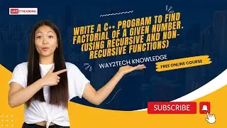 Write a C++ program to find factorial of a given number. (using recursive & non-recursive functions)