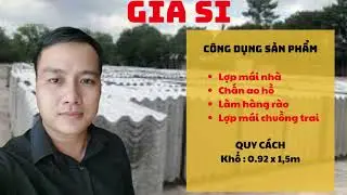 TÔN XI MĂNG FIBRO LỢP MÁI CHẤN AO HỒ GIÁ SỈ -  HOTLINE 0907256326