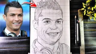 @cristiano  Ronaldo Drawing Outline, How To draw CR7 Ronaldo  , Step By Step Tutorial