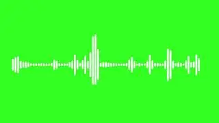 Free footage of audio waveform on green screen