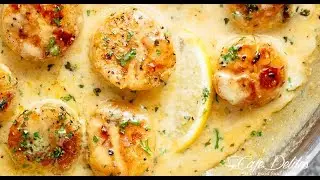 Creamy Garlic Scallops