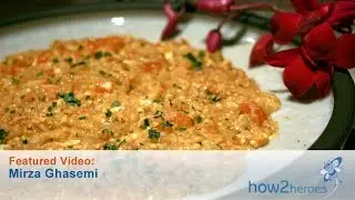 MIrza Ghasemi (Persian Roasted Eggplant Dish)