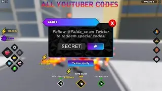 ALL SECRET YOUTUBER CODES IN ANIME SOULS SIMULATOR