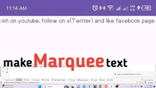 How to make Marquee Text using Textview in android studio|| Siam Shekh