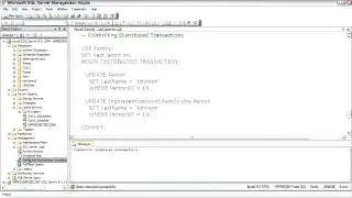 SQL Server  Controlling Distributed Transactions