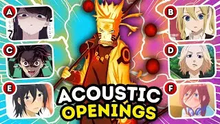 🎵 Guess Anime Openings in ACOUSTIC Version 🔥 Anime Opening Quiz