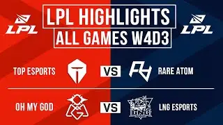 LPL Highlights ALL GAMES Week 4 Day 3 | LPL Summer Split 2024