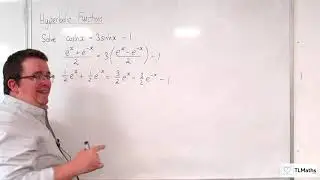 A-Level Further Maths H1-06 Hyperbolic Functions: Solve cosh(x)=3sinh(x)-1