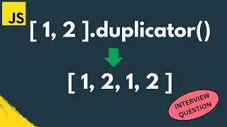 Effortlessly Duplicate Arrays in JavaScript with the Duplicator Method | Interview | Important