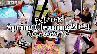 House Cleaning Video | Clean With Me | All Day Deep Cleaning + Cleaning Motivation 2024