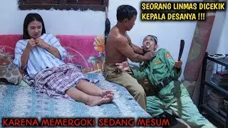 SEORANG LINMAS DI C3-K1K OLEH KEPALA DESANYA, KARENA MEMERGOKI SEDANG BERBUAT M3 SUM !