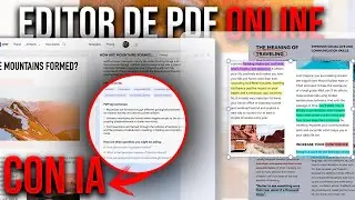 EDITOR DE PDF ONLINE CON IA 😱  👉GRATIS👈