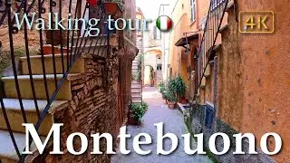 Montebuono (Lazio), Italy【Walking Tour】History in Subtitles - 4K