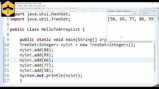 What is TREESET in java ?  Collection framework in java | Java tutorial for beginners !