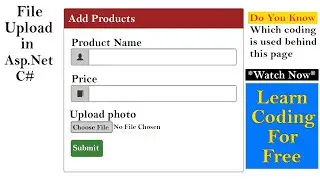 File Upload Control in Asp.Net C# | Learn Coding with complete Restriction