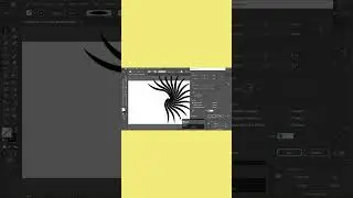 How To Make a Retro Sunburst Design in Adobe Illustrator | Abaid Graphic Studio #shorts