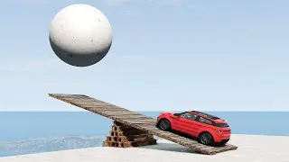 Cars vs Catapult – BeamNG.Drive