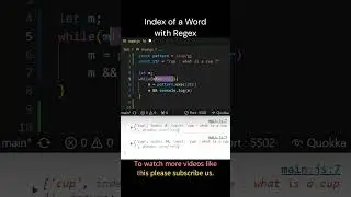Interview Challenge # 115 || How to get index of a word in a statement with regex #javascript