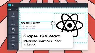 Create a Drag and Drop Editor in React using GrapesJS | Save & Restore Content