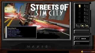 Streets of SimCity gameplay (PC Game, 1997)