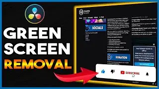 How to remove a green background in Davinci Resolve 17