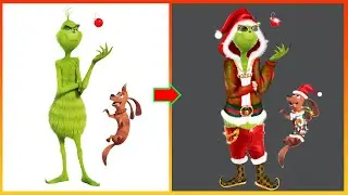 The Grinch - The Christmas Thief Glow Up @cartoonworld68