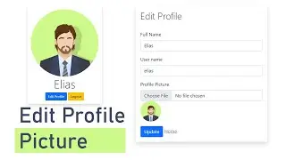 Update Profile Image Using PHP & MySQL | Edit Profile Picture Using Database