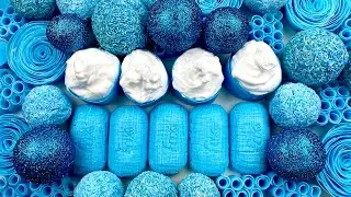 Crushing soap boxes with foam 💙 Asmr soap balls 💙 Clay cracking 💙 Carving soap cubes 💙