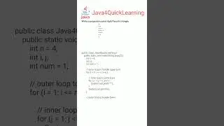 Program to print right Pascal’s triangle in java || Interview Questions || 