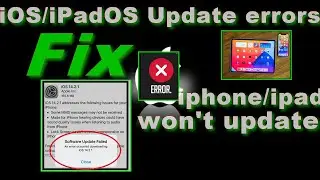 Fix✅ : ⚠️Can't Update iPhone or iPad⚠️? iOS/iPadOS Update errors