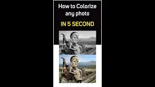 How to colorize any photo in Photoshop in just 5 Second | Photoshop Tutorial