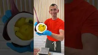 Chopping Hard Candies into Art with Passion Fruit Flavor! #asmr #funnyvideo #memes