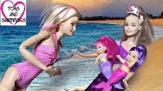 Барби Видео с куклами для девочек 💖 Barbie Челси на пляже Видео для девочек Мультик Барби с куклами