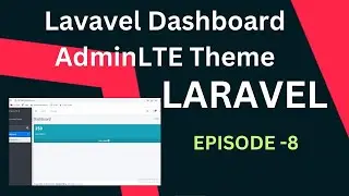 laravel adminlte theme dashboard integration