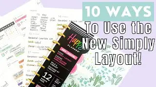 10 Ways to Use the New Simply Layout From the Happy Planner | Walmart Exclusive Planner