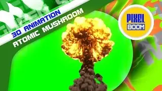 Green Screen Bomb Explosion Atomic Mushroom - Footage PixelBoom