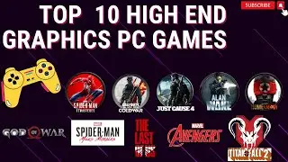 Top 10 High End Graphics PC Games | Ryzen 5 4600g vega 7 GPU | 24gb Ram