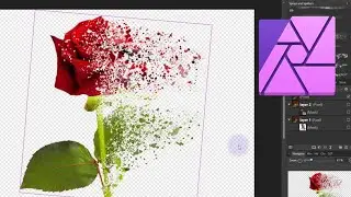 Affinity Tutorial - How to create a Dispersion, Splatter Effect!