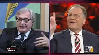 Il duello tra Sgarbi e Cecchi Paone: Il pubblico ti considera lo scemo del villaggio