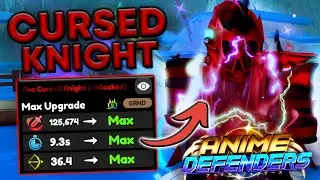 I Got 0.1% ALMIGHTY Cursed Knight Secret (BEST UNIT) In Anime Defenders